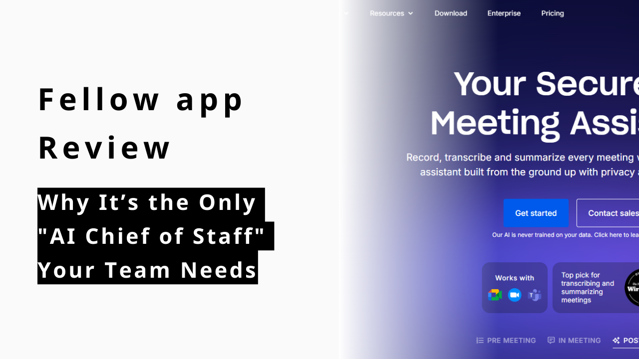 カバー画像:Fellow app Review 2026: Why It’s the Only "AI Chief of Staff" Your Team Needs